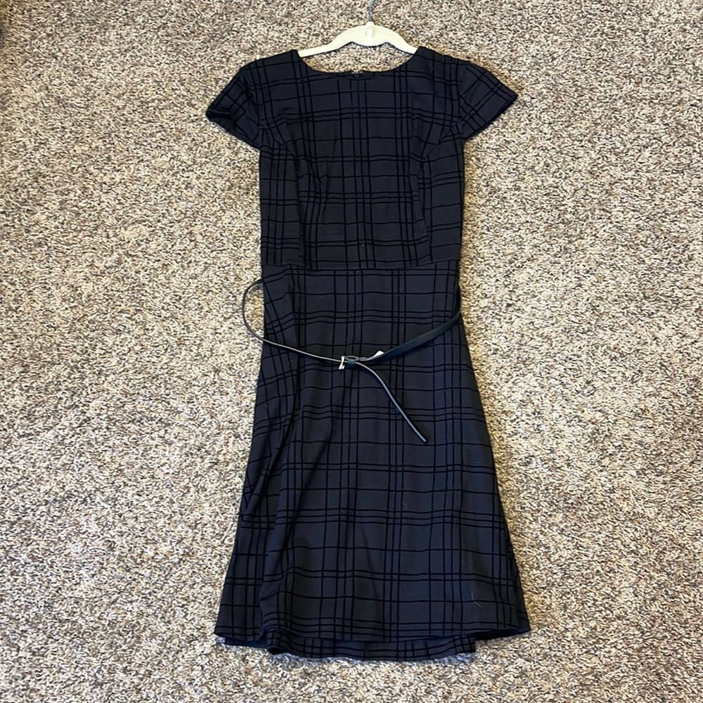 Black women’s dress with belt size medium